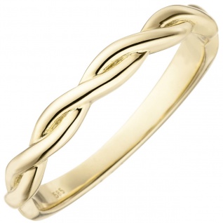 Damen Ring geflochten 585 Gold Gelbgold Goldring