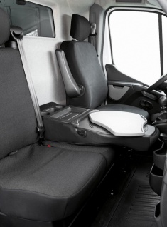 Passform Sitzbezüge Transporter für Renault Master, passgenauer Stoff Sitzbez...