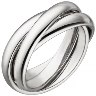 Damen Ring verschlungen aus 3 Ringen 925 Sterling Silber