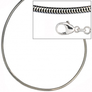 Schlangenkette 925 Silber 1, 9 mm 80 cm Halskette Kette Silberkette Karabiner 4