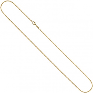 Erbskette 585 Gelbgold 1, 5 mm 42 cm Gold Kette Halskette Goldkette Karabiner 3