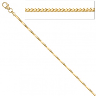 Bingokette 585 Gelbgold 1, 5 mm 42 cm Gold Kette Halskette Goldkette Karabiner - Vorschau 1