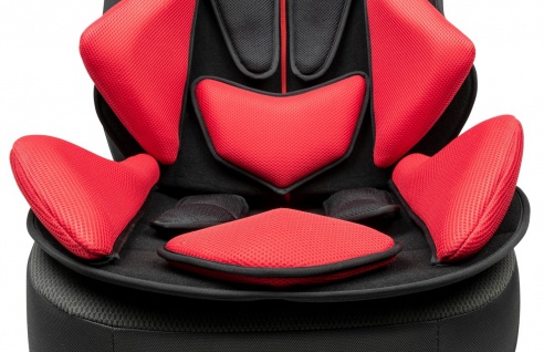 coole Universal Auto Polyester Mesh Sitzauflage X-RACE schwarz rot, 11-teilig... 4