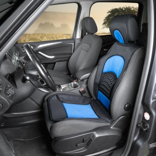 trendige Universal Auto Sitzauflage Space schwarz blau mit Nackenstütze, 30 G... 2