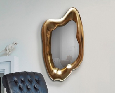 Flurspiegel Wandspiegel Spiegel blattgold Designspiegel Designerspiegel CHAOS