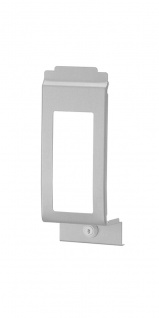 Verschlussblende für ingo-man® plus Spender aus mattsilber eloxiertem Aluminium. mit Sichtfenster. abschließbar