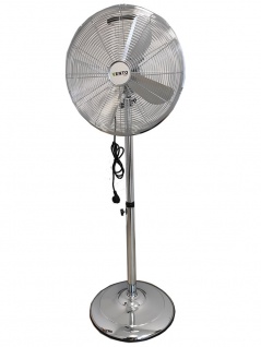 LEANToys Ventilator Vento Windmaschine 40 cm 50W INOX Standventilator Luftkühler