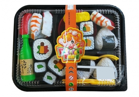 LEANToys Kinder Sushi Set mit Besteck 2