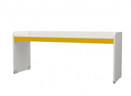 Almila Jugend Schreibtisch in Weiß Gelb Neo