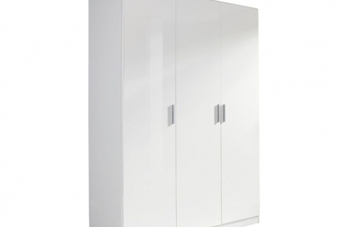 Drehtürenschrank CELLE weiß / alpinweiß 136 x 210 x 54 cm