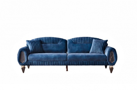 Weltew Sofa 2-Sitzer mit Schlaffunktion Lizbon Blau