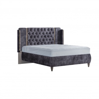 Weltew Design Bett in 160x200 cm Lizbon Grau