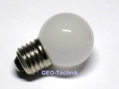LED Lampe Tropfenlampe E27 1, 2 - 2W weiß oder farbig