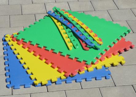 4 STÜCK Puzzlematte Spielmatte Kinderteppich 62x62xcm pro Matte 4