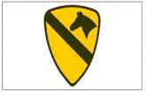 Flagge Fahne 1st Cavalery Division 90 x 150 cm