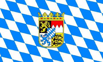 Flagge Fahne Bayern Wappen 90 x 150 cm