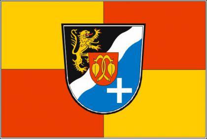 Flagge Fahne Rhein - Pfalz - Kreis 90 x 150 cm