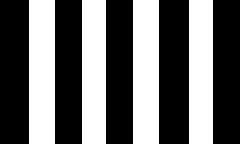 Flagge Fahne Schwarz-Weiß gestreift 90 x 150 cm