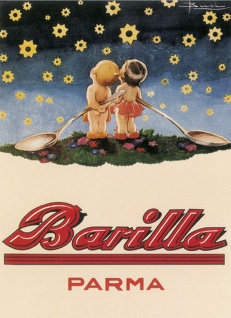 Barilla Parma Nudeln Mini Blechschild