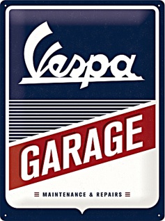Vespa - Garage Blechschild
