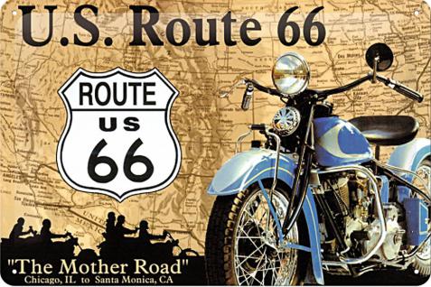 Route 66 The Mother Road Blechschild
