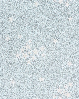 Kindertapete Sternentapete EDEM 533-32 Decken Wand Tapete Blau leuchtende Sterne