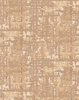 Textiloptik Tapete Profhome DE120093-DI heißgeprägte Vliestapete geprägt mit abstraktem Muster schimmernd elfenbein creme-weiß beige 5, 33 m2