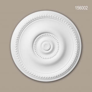 Rosette PROFHOME 156002 Deckenelement Zierelement Jugendstil weiß Ø 52 cm
