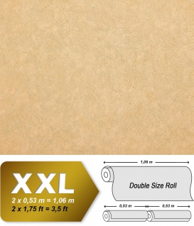 Uni Tapete EDEM 9009-22 Vliestapete geprägt mit abstraktem Muster glänzend elfenbein beige 10, 65 m2