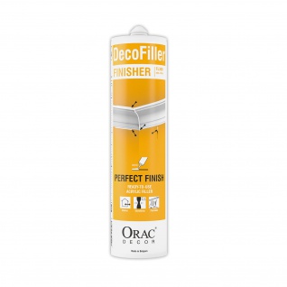 Spachtelmasse Orac Decor FL300 DecoFiller Gebrauchsfertige Spachtelpaste auf Acrylbasis Abdichtung der Fugen Reparaturspachtel weiß 310 ml