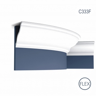 Dekor Profil Orac Decor C333F LUXXUS flexible Leiste Eckleiste Zierleiste Decken Stuck Gesims Dekorleiste 2 Meter