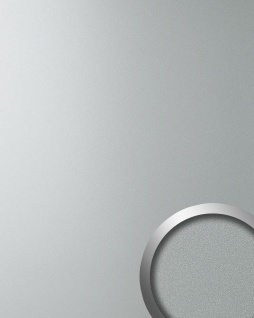 Wandpaneel Metall-Optik matt-glänzend WallFace 10363 DECO SILVER Wandverkleidung selbstklebend silber grau 2, 60 qm