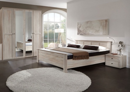 Wimex Schlafzimmer Set komplett Chalet 4-teilig Schrank 180cm Bett 180x200cm ...