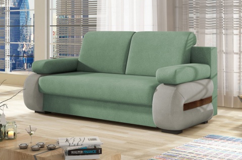 2-Sitzer Sofa Couch LAURA Schlafsofa Bettkasten Schlaffunktion Farbe wählbar