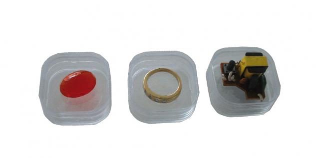 1 x SAFE 4530 SCHWEBEDOSEN Schwebe-Dosen Box 3D Glasklar 39x39x19 mm Für Perlen Mineralien Fossilien Edelsteine - Vorschau 3