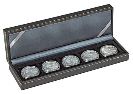 LINDNER 2362-5 Nera S Münzkassetten mit 5 Feldern für Münzen bis 40 mm & bis Münzkapseln 33 - 34 mm 4