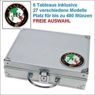SAFE 232 ALU Münzkoffer Italien - Italy - Italia 6 Tableaus - 29 Modelle verfügbar Platz für bis zu 480 Münzen - FREIE AUSWAHL
