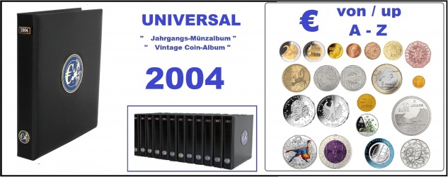 SAFE 7423-1 PREMIUM EURO ANNO JAHRGANGS MÜNZALBUM (leer) 2004 zum selbst befüllen
