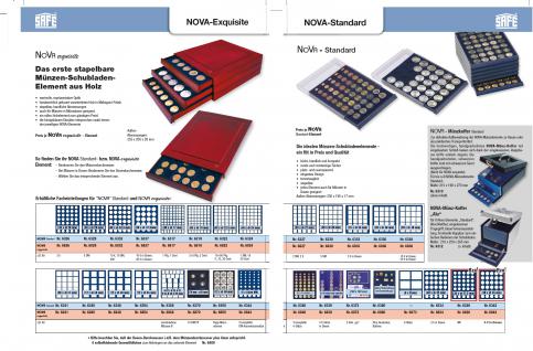 SAFE 6860 XXL Nova Exquisite Holz Sammeboxen mit 2 Einlagen 6360 ohne Unterteilung 233x183 mm Für Pins Buttons Anstecknadeln 4
