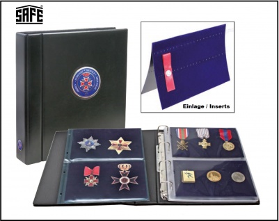 Sammelalbum Militaria Orden Abzeichen A4 SAFE 7355-0 Premium leer zum befüllen