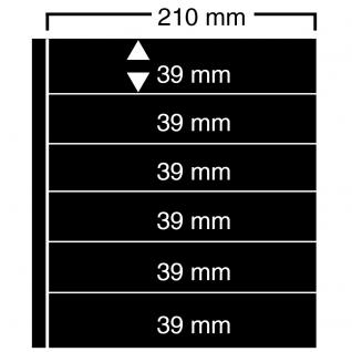 10 SAFE 426 Einsteckblätter Compact A4 CLIPFIX mit 6 Klemmstreifen 210 x 39 mm Für Sammelobjekte - Briefmarken