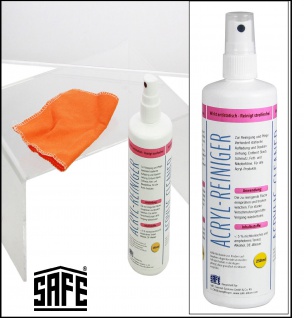 Acryl Plexiglas Reiniger 250ml SAFE 4999 Abperl-Effekt antistatische Aufladung