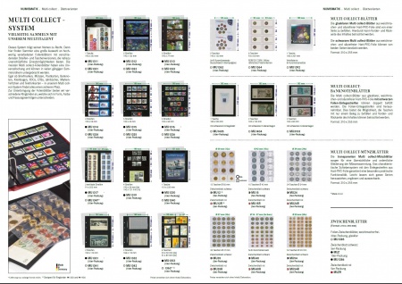 10 x LINDNER MU1341 Glasklare Multi Collect Einsteckblätter 2 Taschen 152 x 112 mm alte Postkarten Ansichtskarten 4