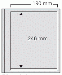 5 x SAFE 620 dual Blankoblätter Einsteckblätter Ergänzungsblätter mit je 1 Tasche 190 x 246 mm - Für Briefmarken - Banknoten - Briefe - ETB - Postkarten