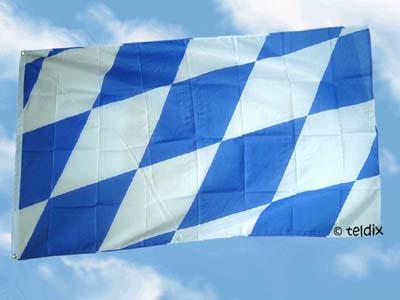 Flagge Fahne Bayern Grosse Rauten 150 X 90 Cm - Vorschau 