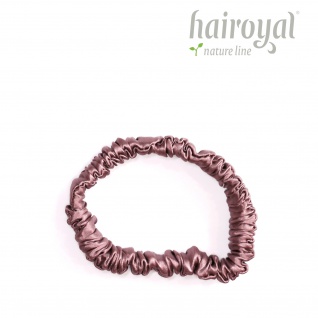 Hairoyal® Natural Line 100% Mulberry Silk Scrunchie - 1 cm - Small - #Rosé