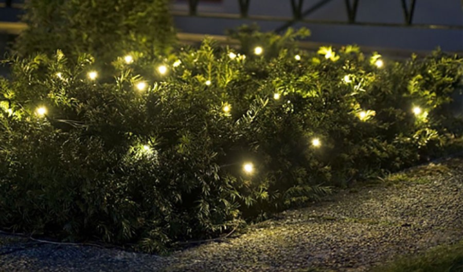 Lichterkette mit 180 warmweißen LED´s In & Outdoor Weihnachten 16,5 m IP44 