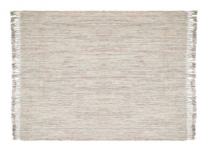 Teppich handgewebt - Wolle & Jute - 140 x 200 cm - Mehrfarbig - KOBE