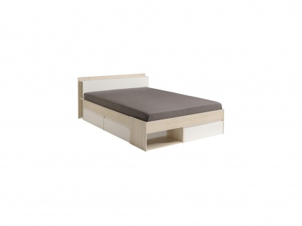 PARISOT Bett mit Stauraum Most - Verstellbar 140x190cm bis 140x200cm - Holzfarben 3