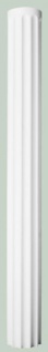 Casa Padrino Barock Zierelement Säule Weiß 22 x 22 x H. 199, 5 cm - Prunkvolle Wanddeko - Barock Deko